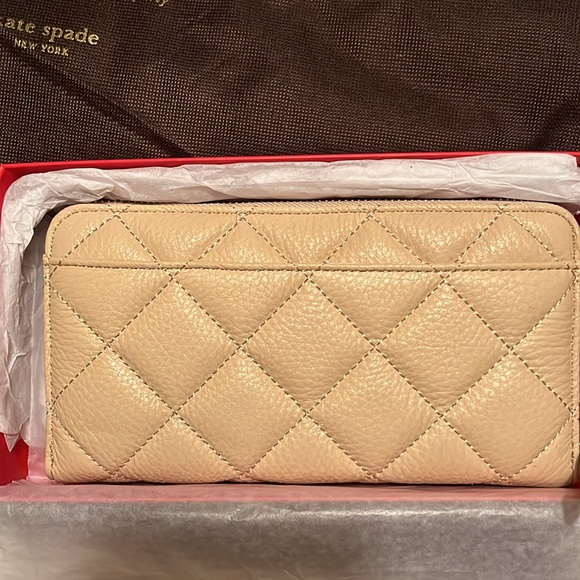 Kate Spade cream quilted handbag & matching wallet. Brand new! - Picture 10 of 15